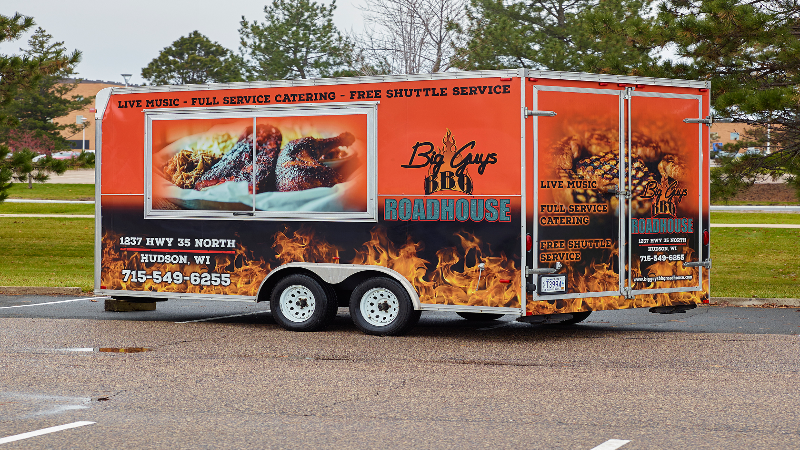A Quality Vinyl Wrap for a Food Truck in Minnesota Makes the Truck Noticeable to Everyone